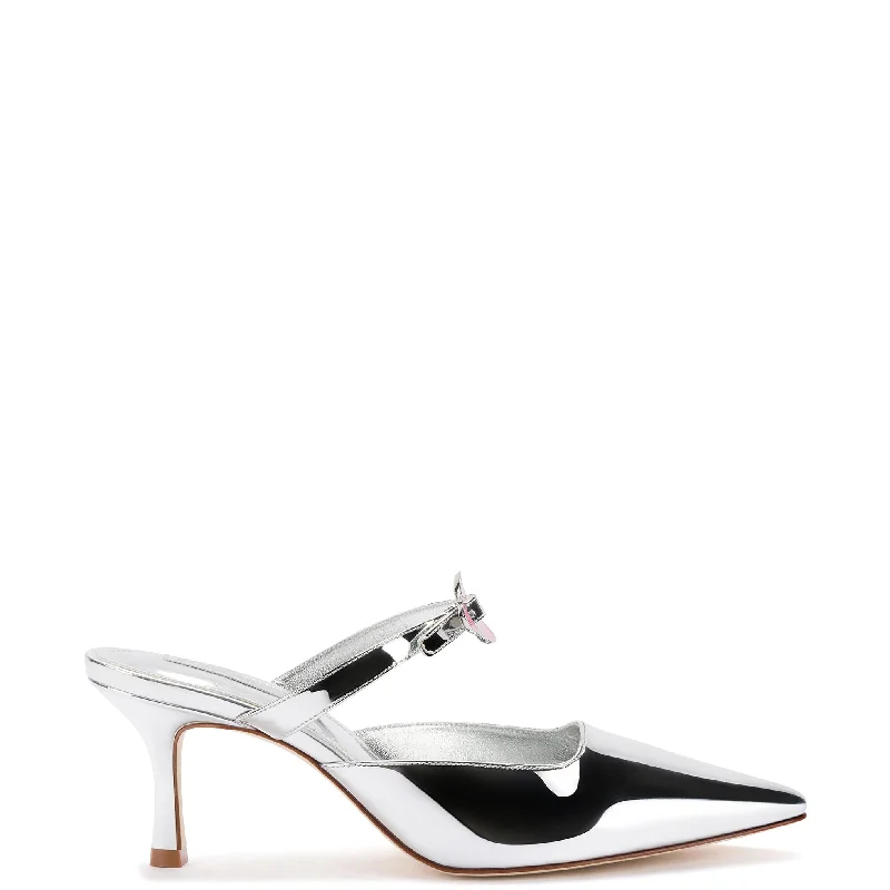 Comfortable High-Top Sneakers Daisy Pump In Silver Specchio