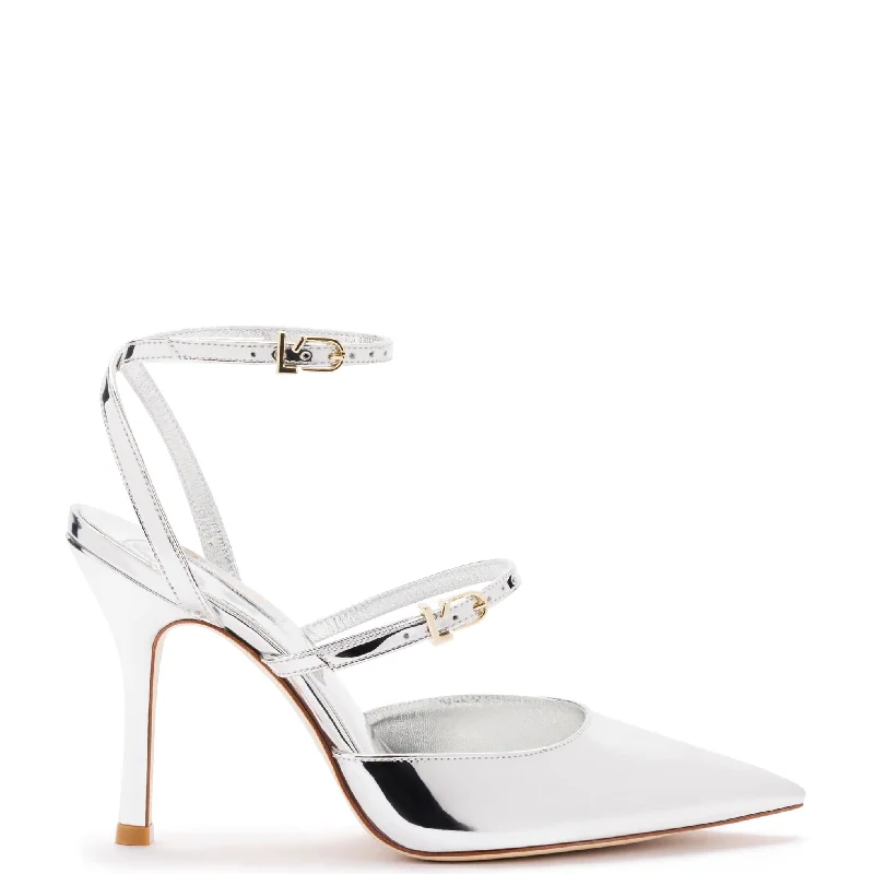 Soft Sole Casual Shoes Kris Pump In Silver Specchio