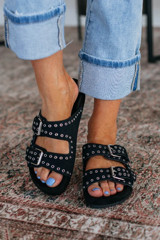 Versatile Fashion Shoes Strut Like You Mean It Sandals - Black