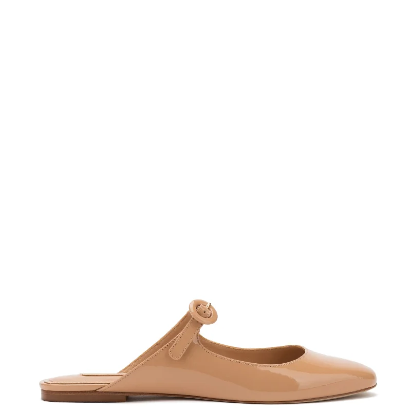 All-Season Shoes Discount Blair Flat Mule In Tan Patent Leather