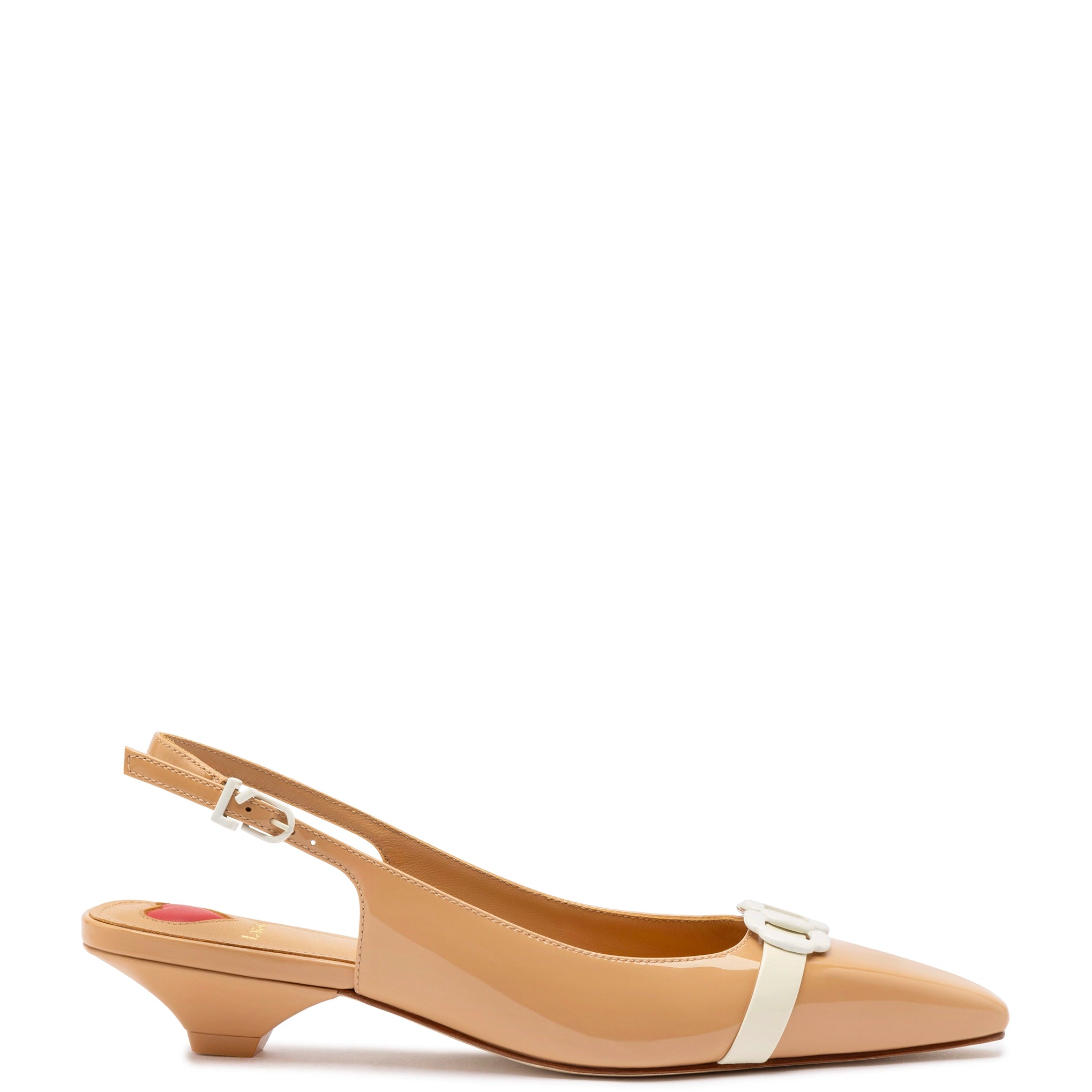 Trendy Casual Shoes Offer Franca Pump In Tan Patent Leather