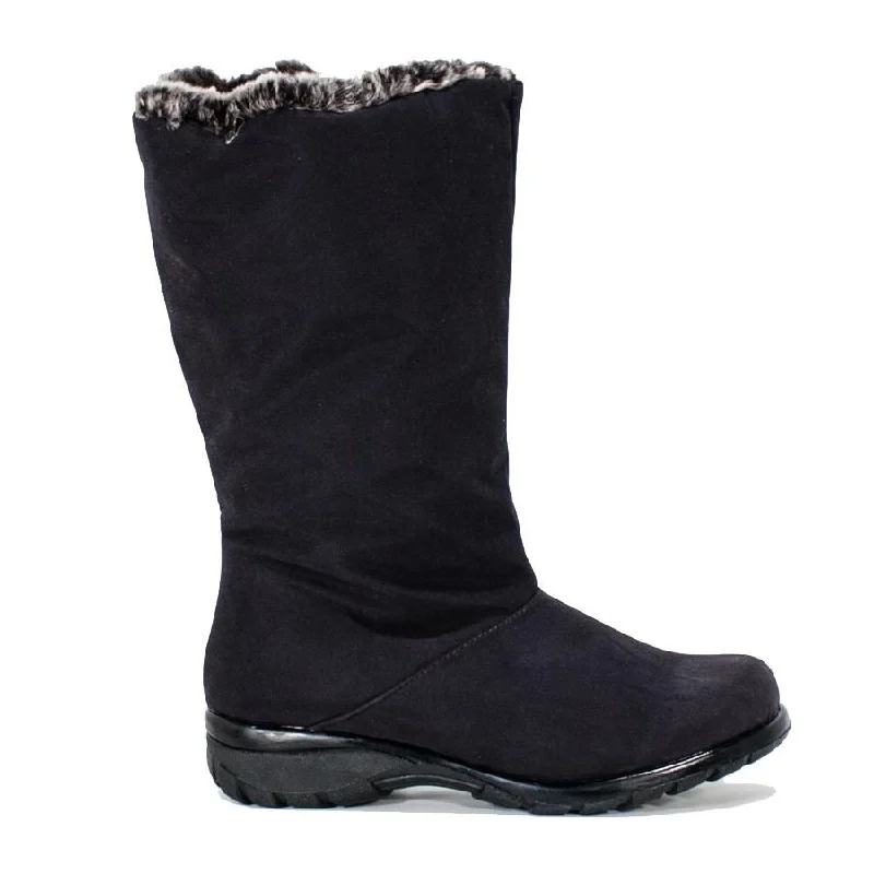 Huge Price Cut Toe Warmers Women's Janet WATERPROOF Boot  Black Fabric