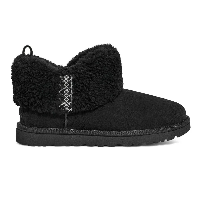 Bold Fashion UGG Women's Classic Ultra Mini Braid Black