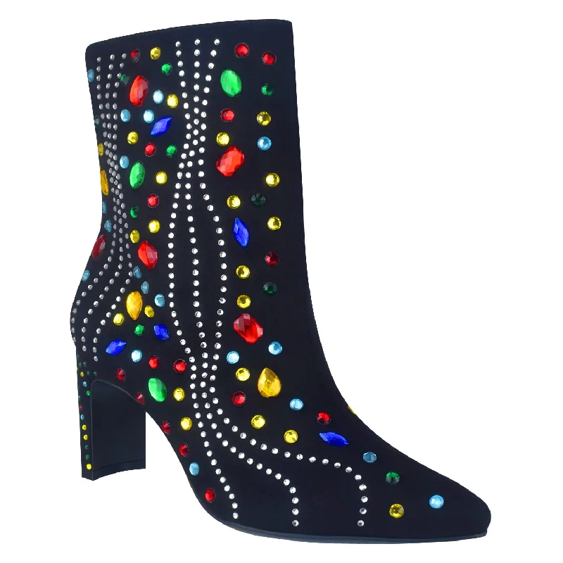 Daily Deals Voleta Jewel Ankle Bootie with Memory Foam