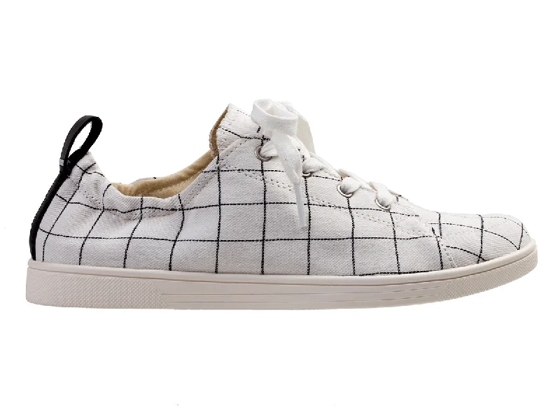High-Fashion Casual Shoes Windowpane Sneaker