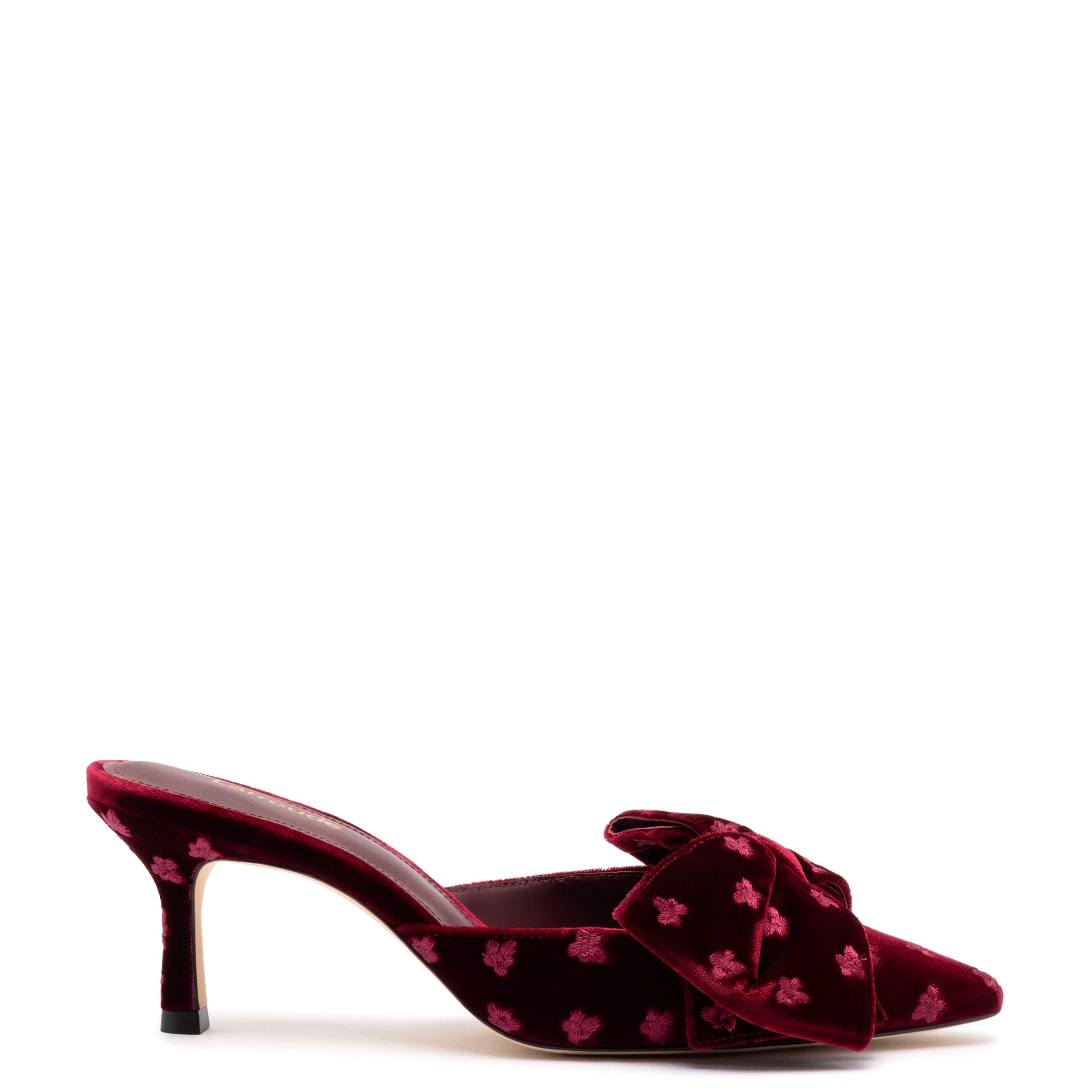 Ultra-Light Footwear Sale Mini Elle Pump In Wine Velvet