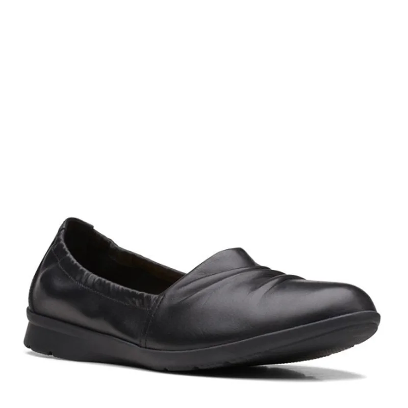 Fashionable Arch Support Shoes Promotion Women's Clarks, Jenette Ruby Flat
