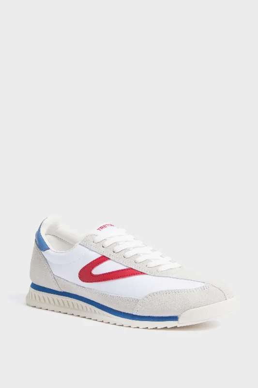 Chic Trend Collection Women's Red and Navy Rawlins Sneakers