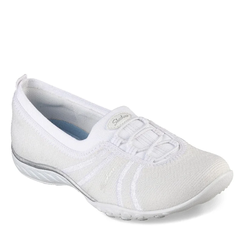 Comfortable Stretchy Shoes Women's Skechers, Breathe-Easy - Simple Pleasure Slip-On
