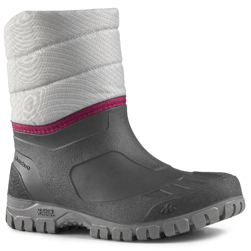 Water-Resistant Shoes Sale Women's warm waterproof snow hiking boots - SH100 mid