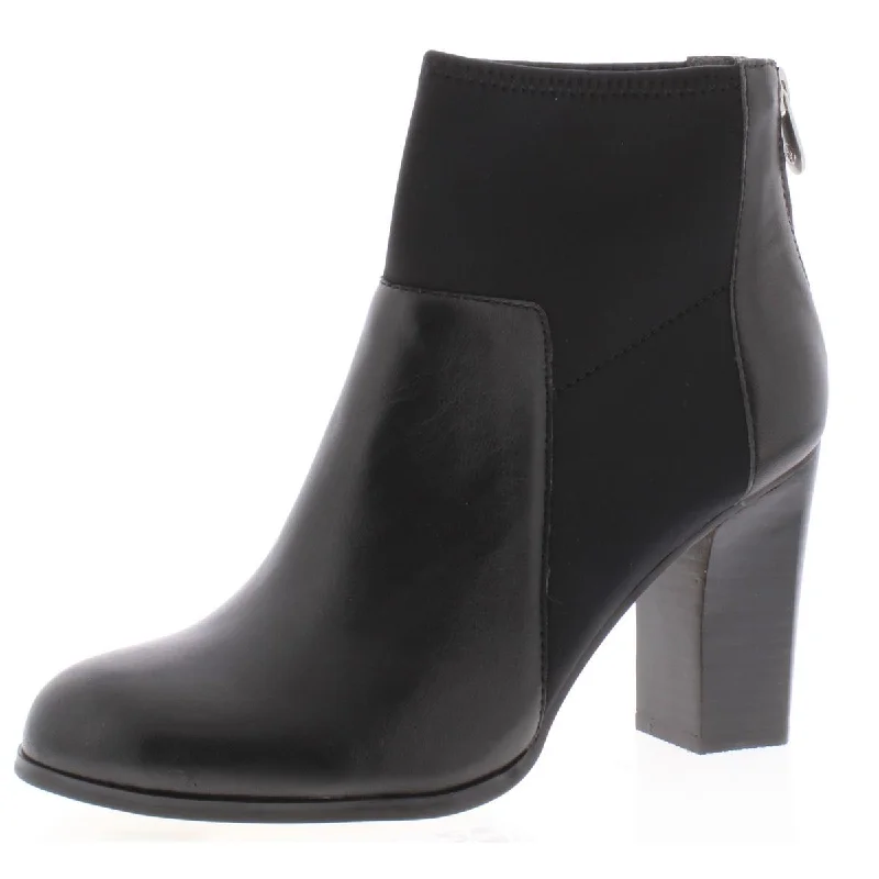 Holiday Glam Adrienne Vittadini Womens Ratti Leather Ankle Dress Boots