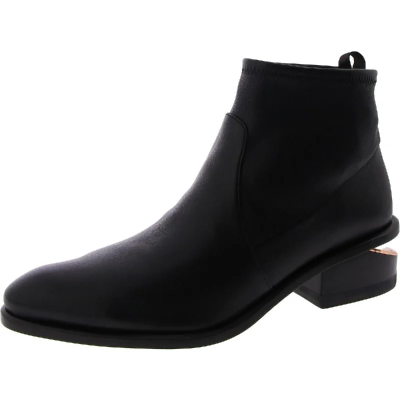 Sleek Dress Shoes Deal Alexander Wang Womens Leather Cut-Out Ankle Boots