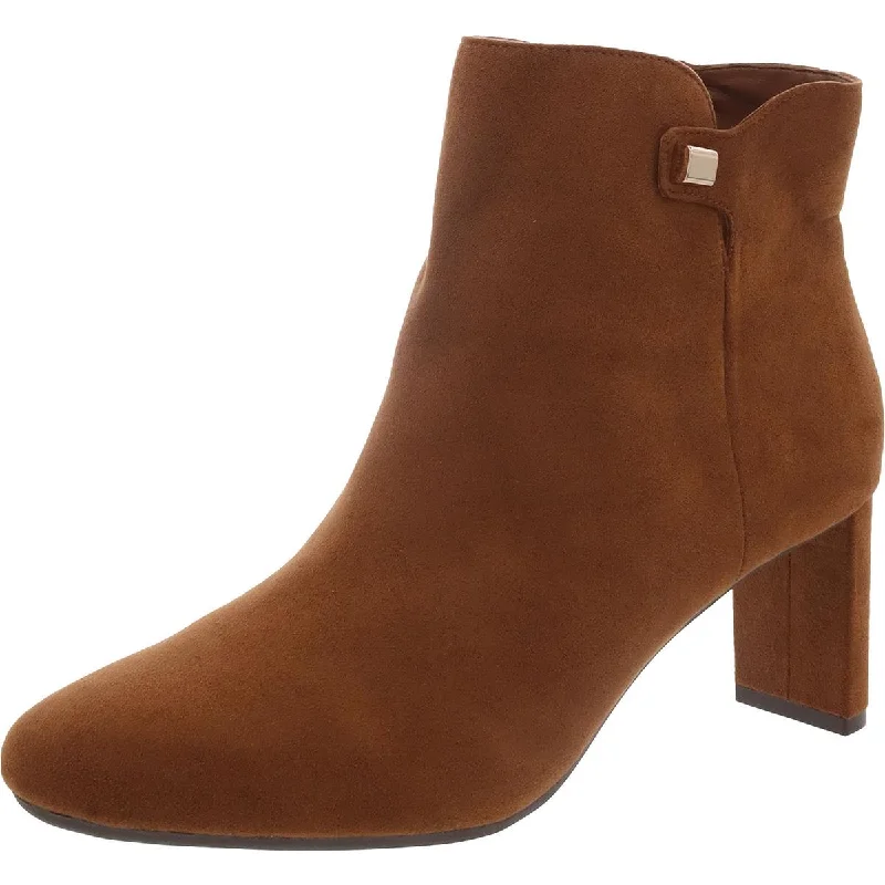 Stylish Savings Alfani Womens PAAM Zipper Round Toe Booties