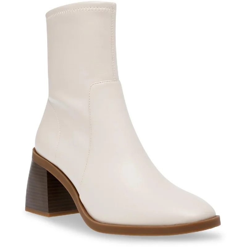 Retro Style Promotions Anne Klein Womens Annette Faux Leather Ankle Boots