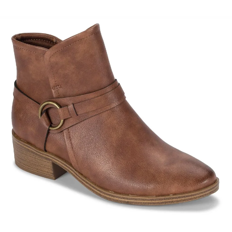 Stylish Casual Footwear Baretraps Womens Recycled Leather Block Heel Booties