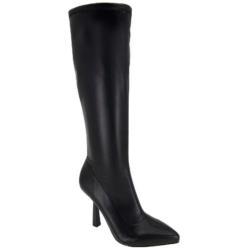 Hurry Before It's Gone BCBGeneration Womens Faux Leather Pointed Toe Mid-Calf Boots