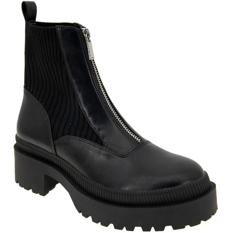 Cozy Comfort Style Sale BCBGeneration Womens Montana Faux Leather Zip Up Ankle Boots