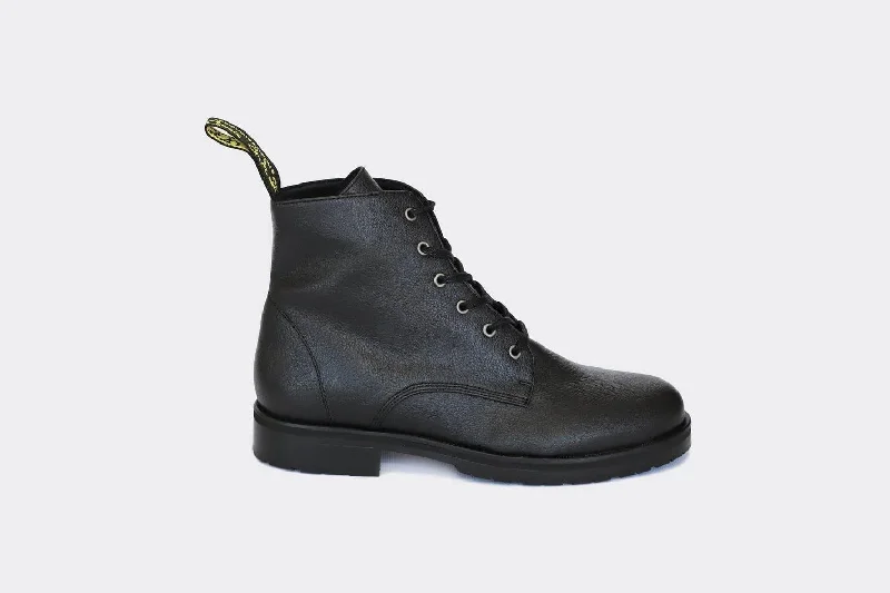 Sophisticated Style Offers 'Blaze' vegan apple-leather 🍏 lace-up boot by Good Guys Don't Wear Leather - black Sophisticated Style Offers 'Blaze' vegan apple-leather 🍏 lace-up boot by Good Guys Don't Wear Leather - black