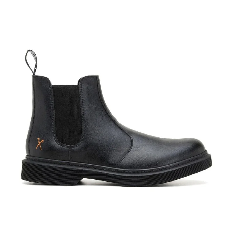 Feminine Luxe Style Sale 'Brick Lane' Vegan Chelsea Boot by King55 - Black