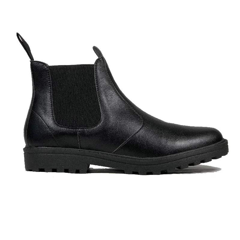 Polished Style Deals Chelsea boot - vegan school shoe by Vegan Style - black