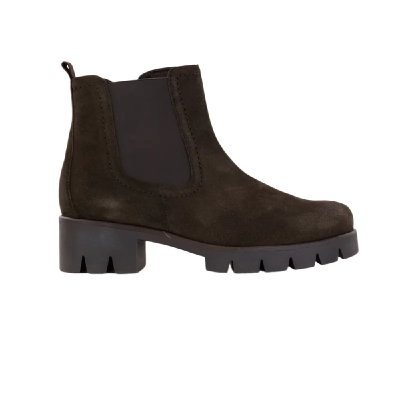 Stylish Walking Shoes Gabor Women's Chelsea Boot English Brown Nubuck