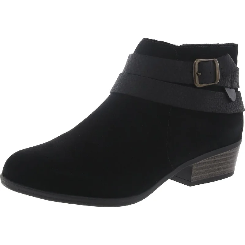 Contemporary Casual Deals Clarks Womens Addiy Cora Suede Zipper Ankle Boots
