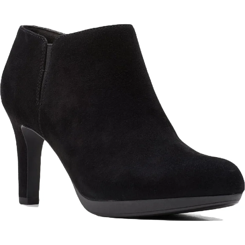 Flash Sale Starts Clarks Womens Adriel Lily Zipper Almond Toe Ankle Boots