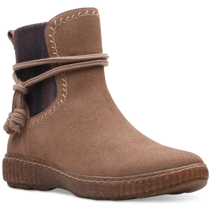 Premium Style Offers Clarks Womens Caroline Lily Leather Pull On Booties