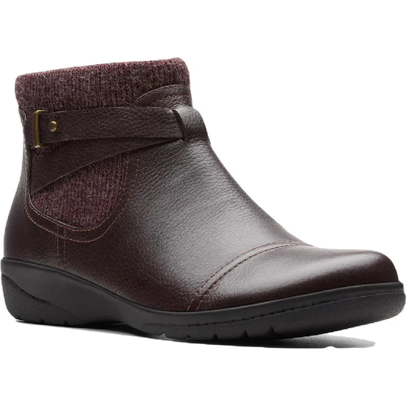 Inspired By You, Designed For You Clarks Womens Cheyn Kisha Leather Round Toe Booties