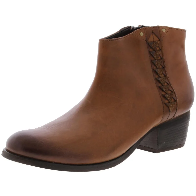 Sustainable Footwear Sale Clarks Womens Maypearl Fawn Leather Stitching Ankle Boots