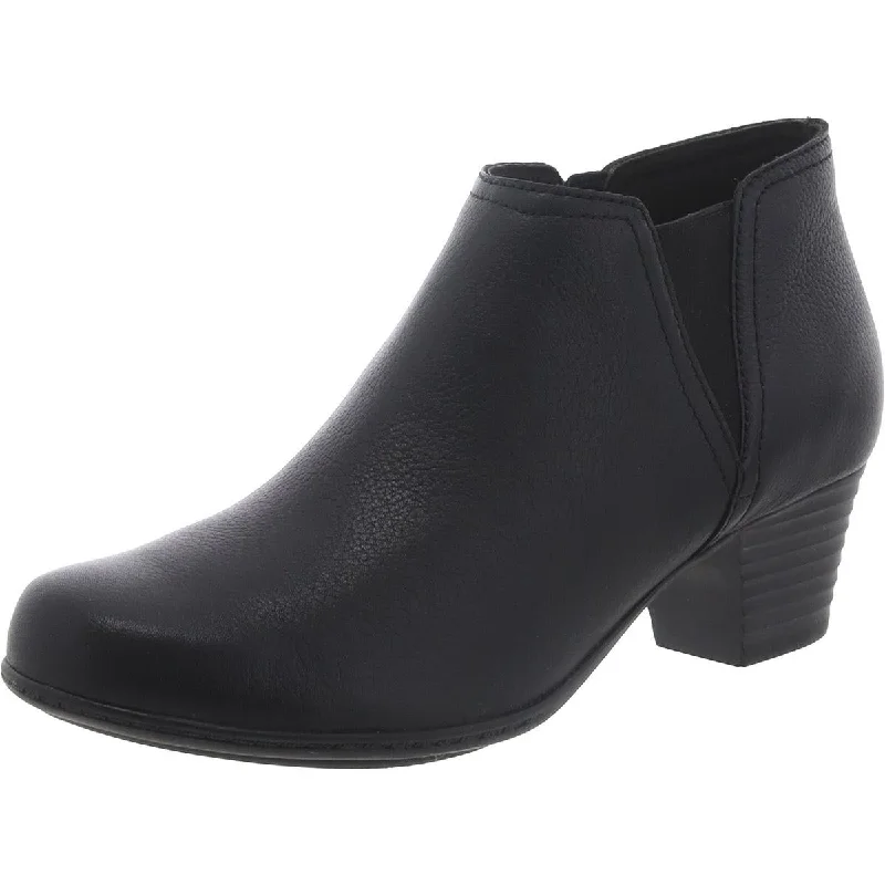 Budget Friendly Clarks Womens Valarie 2 Hollis Leather Zipper Ankle Boots