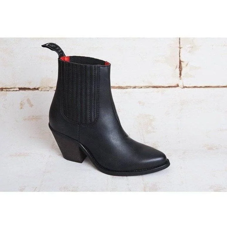 Affordable Luxury Fashion 'Daisy' Vegan Ankle Boots by Good Guys Don't Wear Leather - black Affordable Luxury Fashion 'Daisy' Vegan Ankle Boots by Good Guys Don't Wear Leather - black