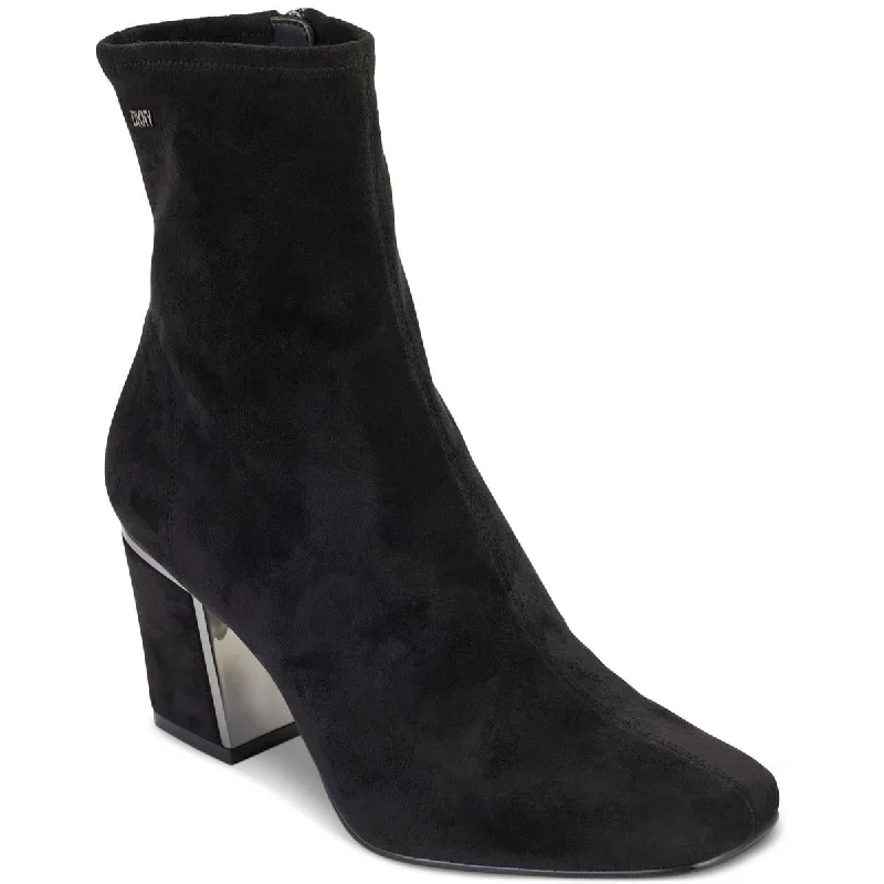 Discount Extravaganza DKNY Womens Cavale Faux Suede Ankle Boots