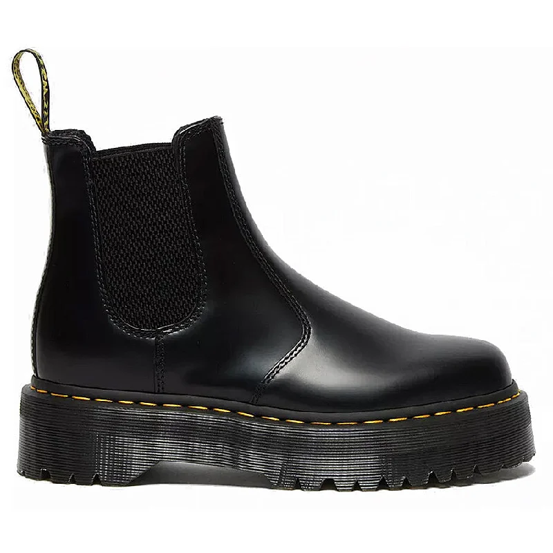 Spring Offer 2976 Smooth Leather Platform Chelsea Boots