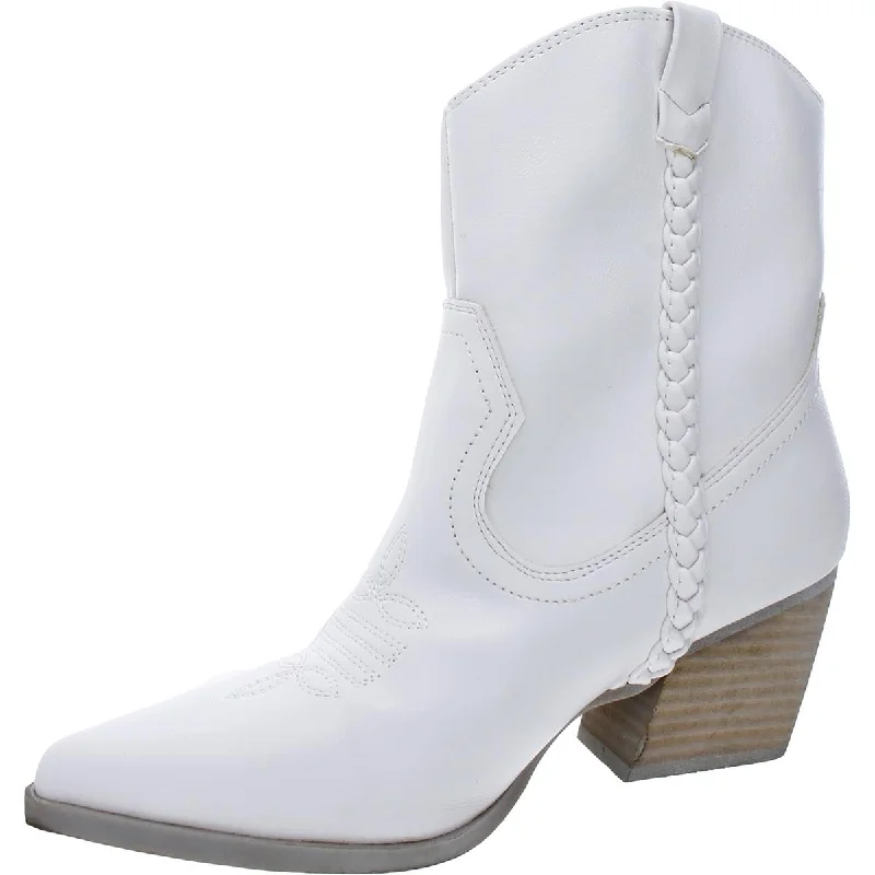 Comfortable Chic DV By Dolce Vita Womens Karyn Faux Leather Cowboy, Western Boots