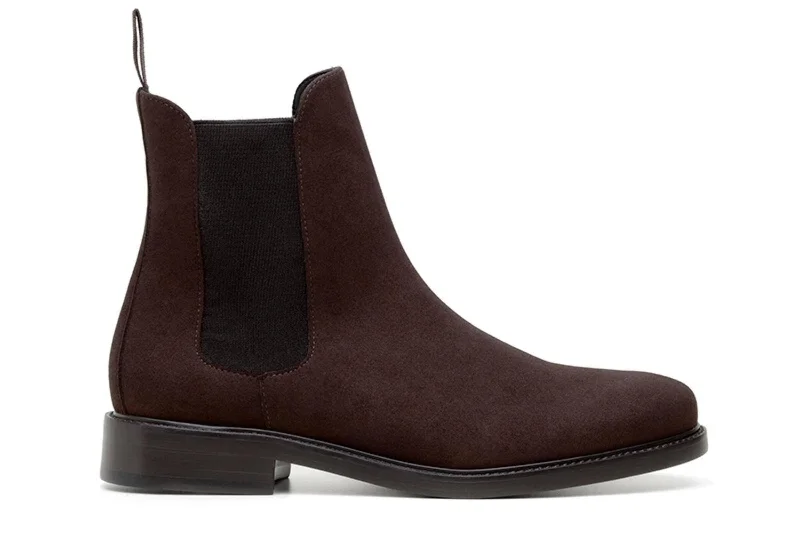 Breathable Shoes Discount 'Dylan' Unisex Chelsea Vegan Suede Boots by Ahimsa - Espresso Breathable Shoes Discount 'Dylan' Unisex Chelsea Vegan Suede Boots by Ahimsa - Espresso