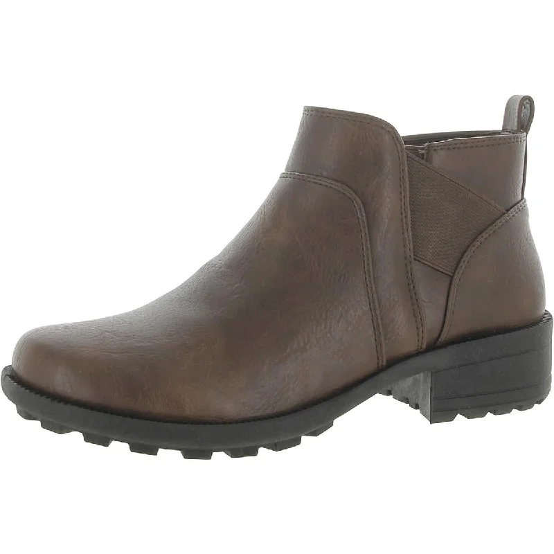 Big Savings Easy Street Womens Amiga Faux Leather Stretch Booties
