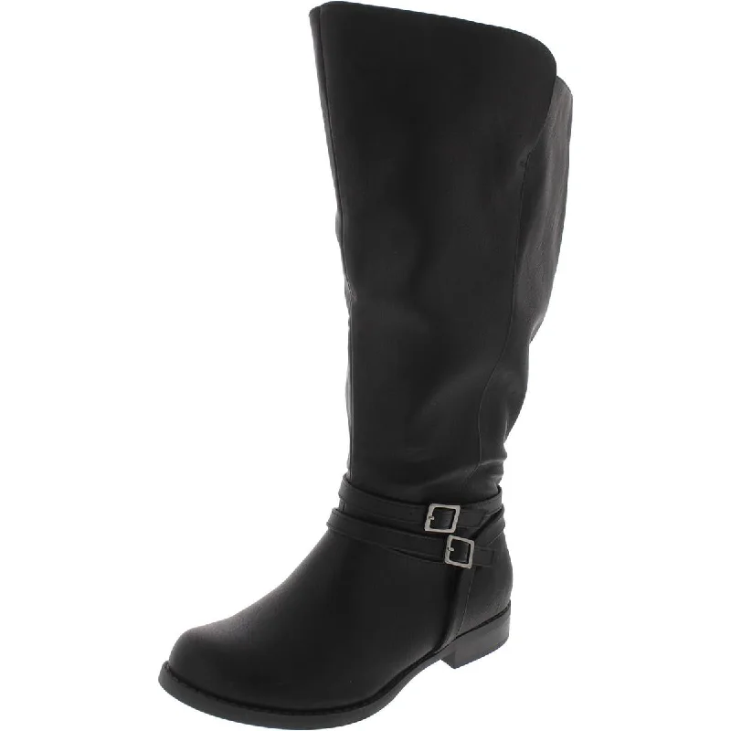 Chic Style, Always In Vogue Easy Street Womens Bay Plus Faux Leather Wide Calf Mid-Calf Boots Chic Style, Always In Vogue Easy Street Womens Bay Plus Faux Leather Wide Calf Mid-Calf Boots