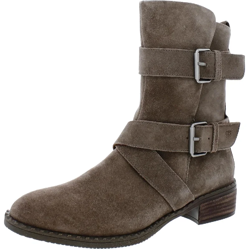 Trendy Pulse Gentle Souls by Kenneth Cole Womens Best Double Buckle Suede Mid-Calf Boots Trendy Pulse Gentle Souls by Kenneth Cole Womens Best Double Buckle Suede Mid-Calf Boots