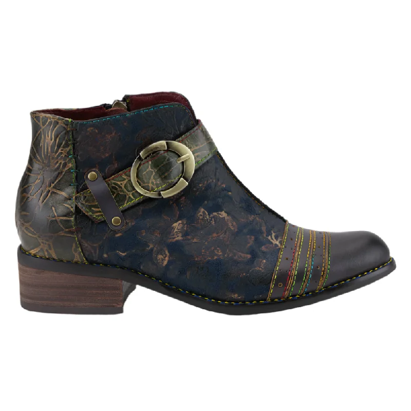 Elegant Evening Shoes Deal Spring Step Women's Georgiana Boot Blue Multi