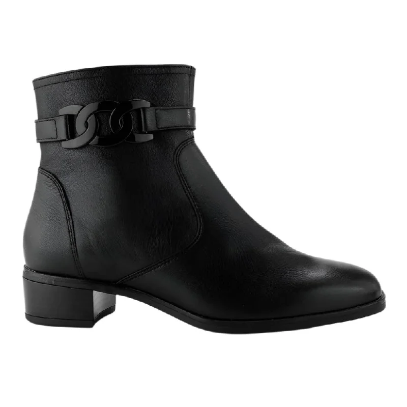 Chic Style Ara Women's Grafton Zip Boot Black Calf