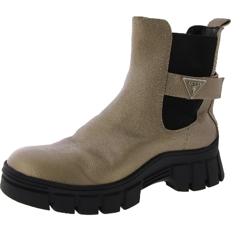 Comfortable Breathable Running Shoes Guess Womens Faux Leather Ankle Chelsea Boots