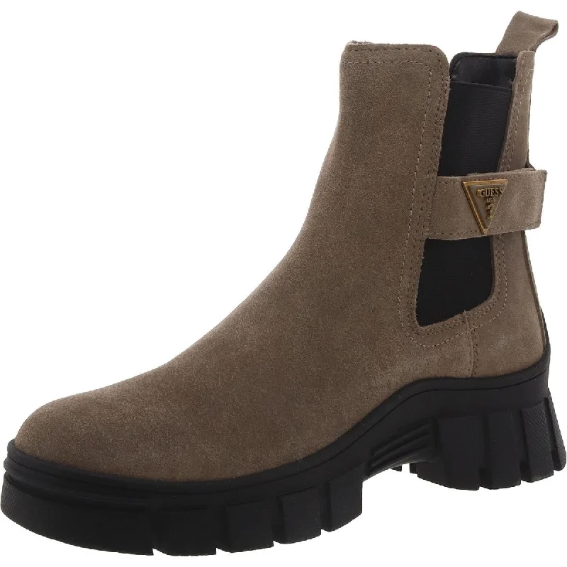 Sale On Sale Guess Womens HENSLY 2 Pull On Logo Ankle Boots