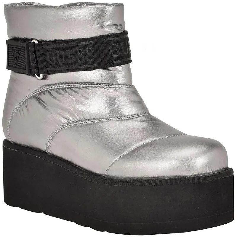 Premium Fashion Guess Womens Jilona 2 Faux Leather Trim Adjut Winter & Snow Boots