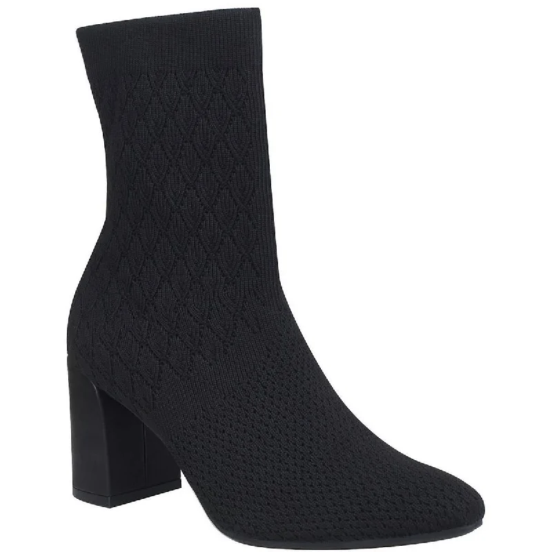 Day-To-Night Styles Impo Womens Vyra Knit Pull On Ankle Boots