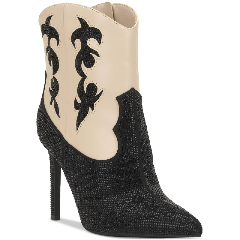 Fashion Essentials INC Womens Embellished Cowboy, Western Boots