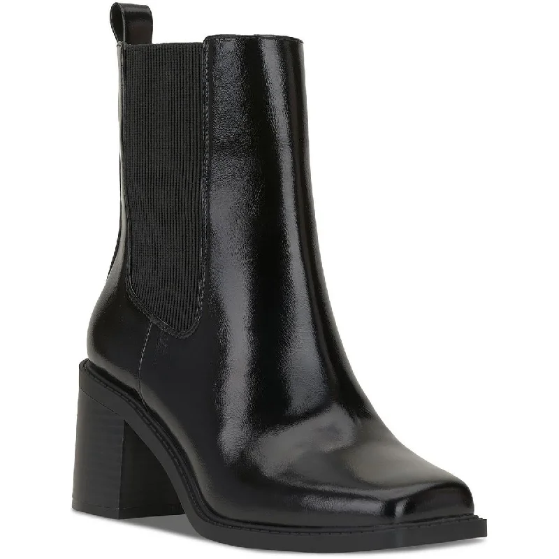 Limited Styles INC Womens Mapiya Faux Leather Zip Up Ankle Boots
