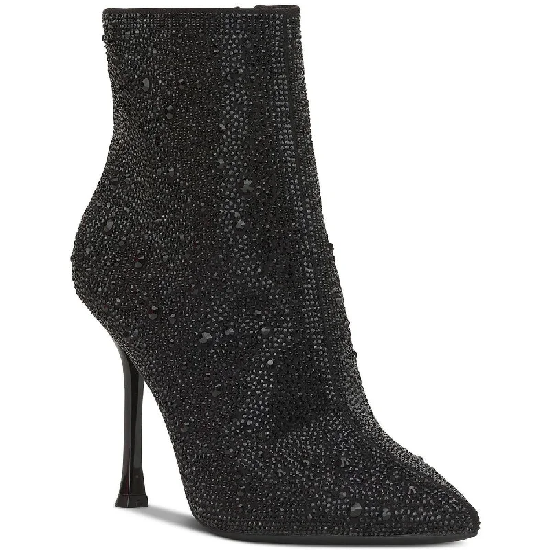 Casual Fashion INC Womens Rakima Embellished Pointed Toe Ankle Boots