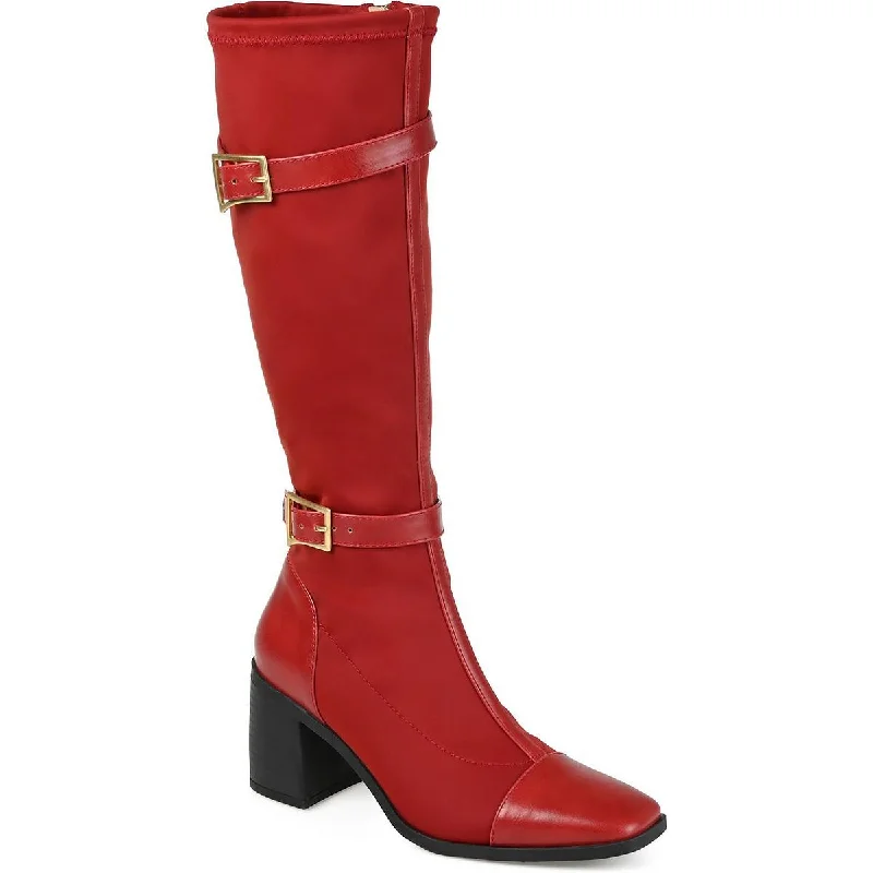 Special Offers Journee Collection Womens Block Heel Zipper Knee-High Boots