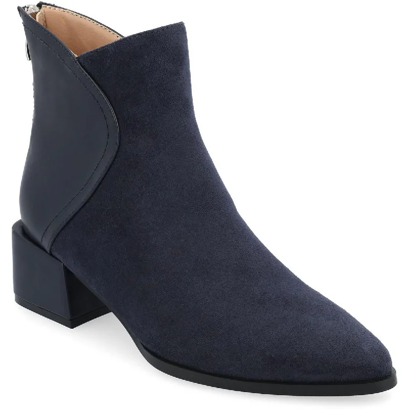 Luxury Boots Sale Journee Collection Womens CONSUELLO Faux Suede Zipper Ankle Boots